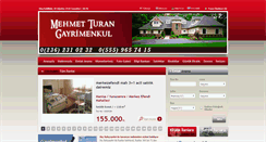 Desktop Screenshot of mehmetturangayrimenkul.com